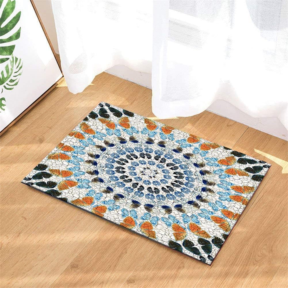 Home Decoration.Bohemian Pattern. Bath Mat Size 15.7"X 23.