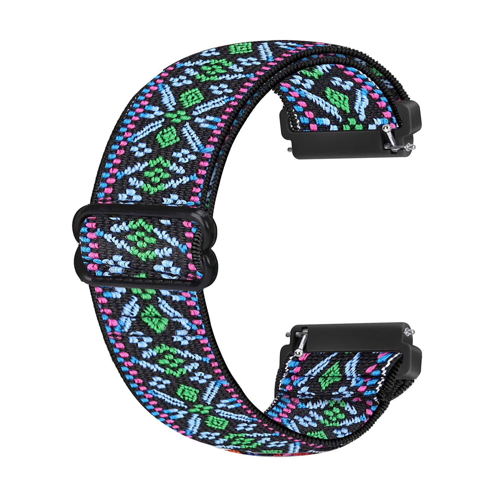 Ecogbd Elastic Replacement Strap Compatible with Fitbit Versa Strap/Fitbit Versa Lite Strap/Fitbit Versa 2 Strap, Soft Fabric Nylon WristStrap for Women Men (Bohemia g)