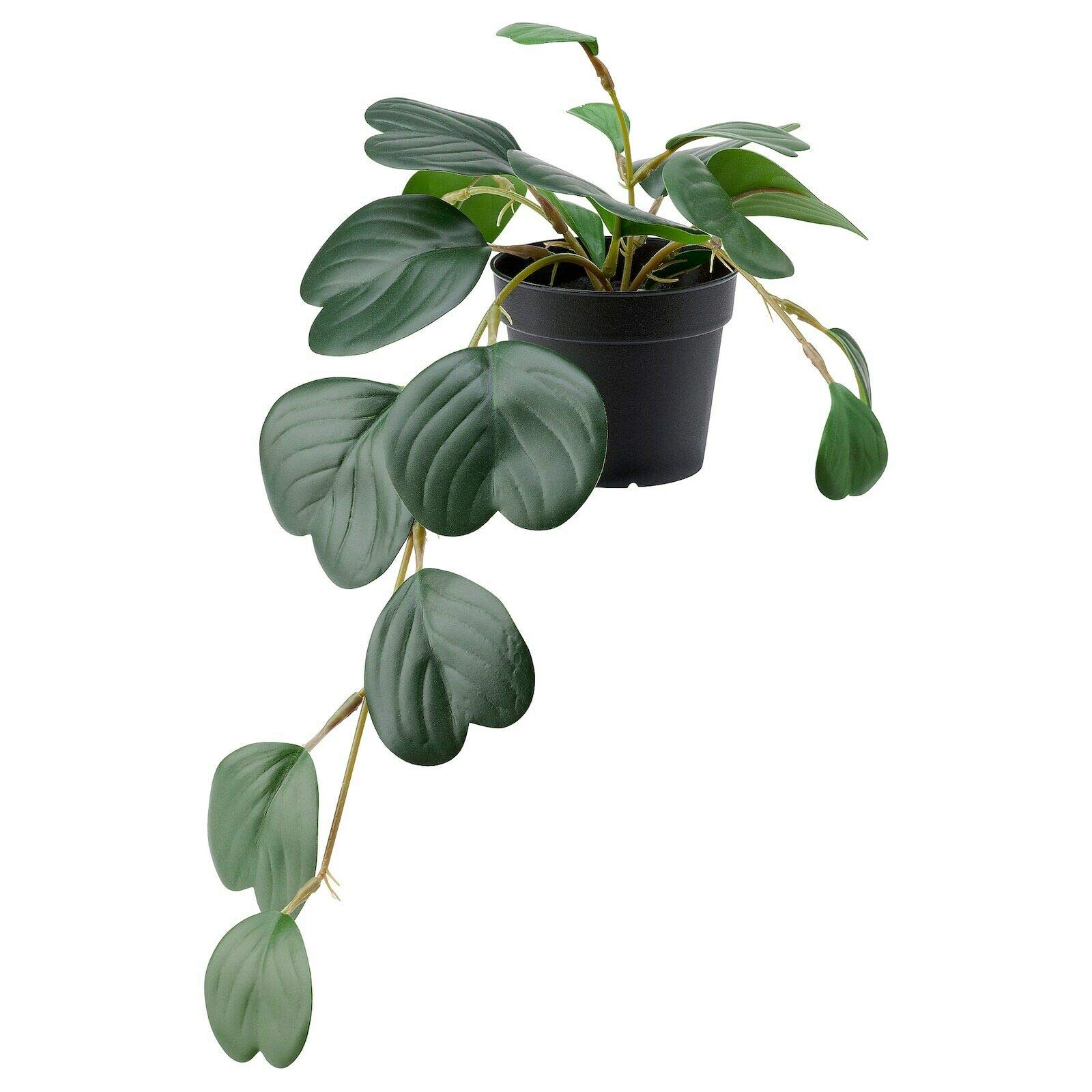 Ikea FEJKA Artificial Potted Plant, In/Outdoor Beautiful Hanging Peperomia 9cm