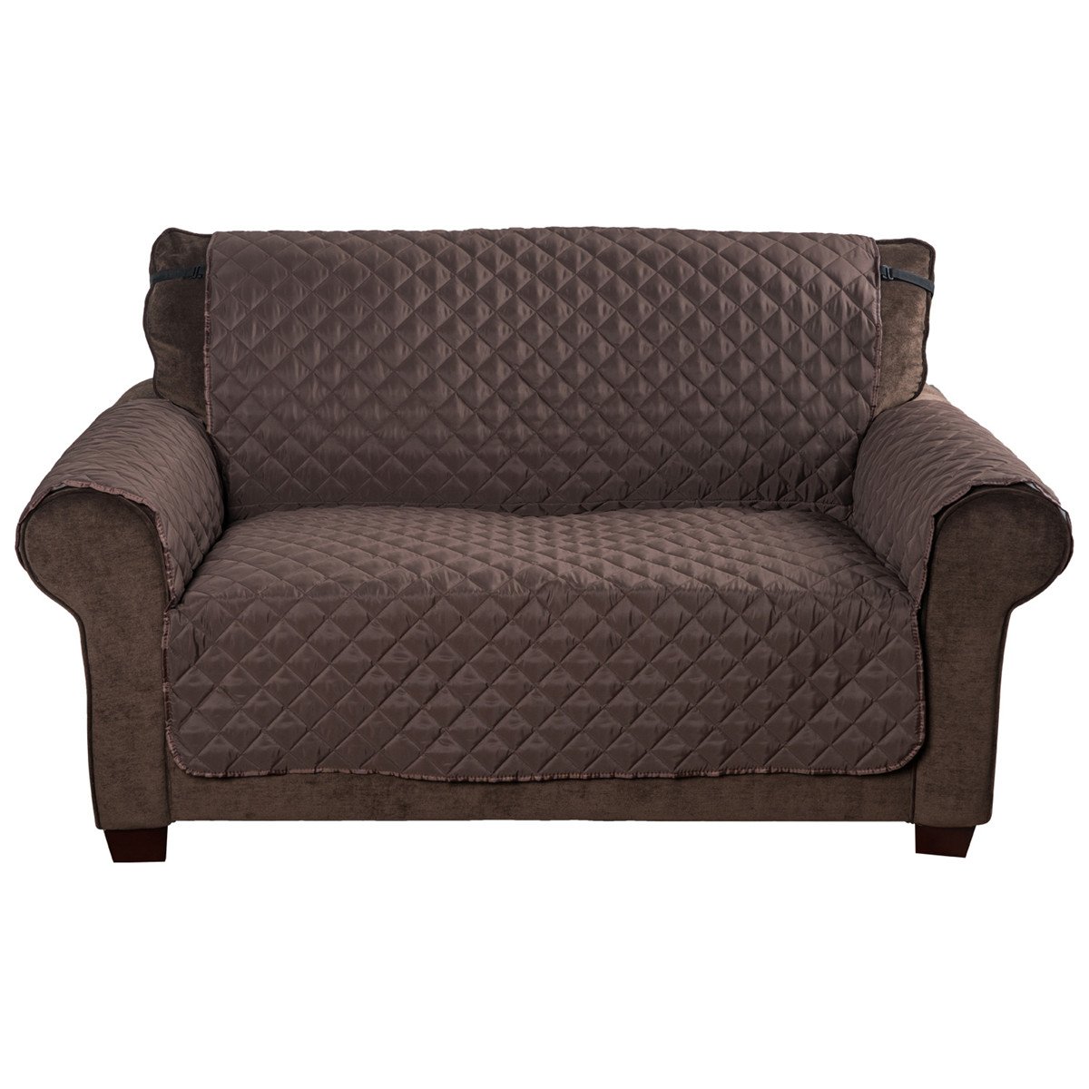 Furniture Protector Sofa Cover - Viewpets Water Repellant Micro Fiber Sofa Slipcover for Kids and Pets Machine Washable (CHOCOLATE, LOVESEAT)