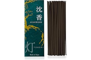 ＶＥＣＴＩＬＬ Agarwood Premium Japanese Incense Sticks 60sticks Coreless Low Smoke Natural Charcoal Free Non Toxic Temple Kyoto Aroma Aromatherapy Meditation Calming Stress Relief Relaxation Yoga ZenTOMORI