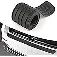 Car Rear Bumper Protector, 35inch x3.15inch Rear Bumper Protector, Car Rear Bumper Edge Guards, Trunk Anti-Collision Sticker, Rubber Anti-Scratch Automotive Exterior Accessories (Black)