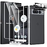 LK 2 Pack for Google Pixel 7 Pro Screen Protector + 2 Pack Lens Protector | Positioning Tool, Self-Healing TPU Film, Touch Sensitive, HD Ultra-Thin, Clutch Assembly Bolts Screen for Pixel 7 Pro