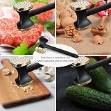 Kitchen Meat Tenderizer Heavy Duty Hammer Mallet Golden view 6