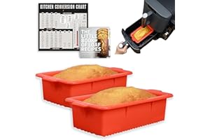 INFRAOVENS Air Fryer Silicone Loaf Pans for Baking, Non-Stick Bread Cake Pan for Ninja DoubleStack XL 2-Basket 10QT SL401, Ai
