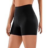 CRZ YOGA Naked Feeling Biker Shorts 4'' - High Waist Yoga Workout Running Gym Spandex Womens