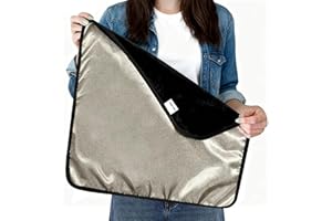 Babe Jellyeet Faraday Blanket: Protection Against Direct Contact from WiFi, Protection Blanket for Cell Phone, Tablet, Electronics (20.5" x 17.5"), Black
