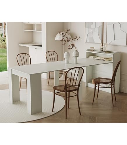 Amazon.com - SSLine Rectangular Extendable Dining Table 98.43