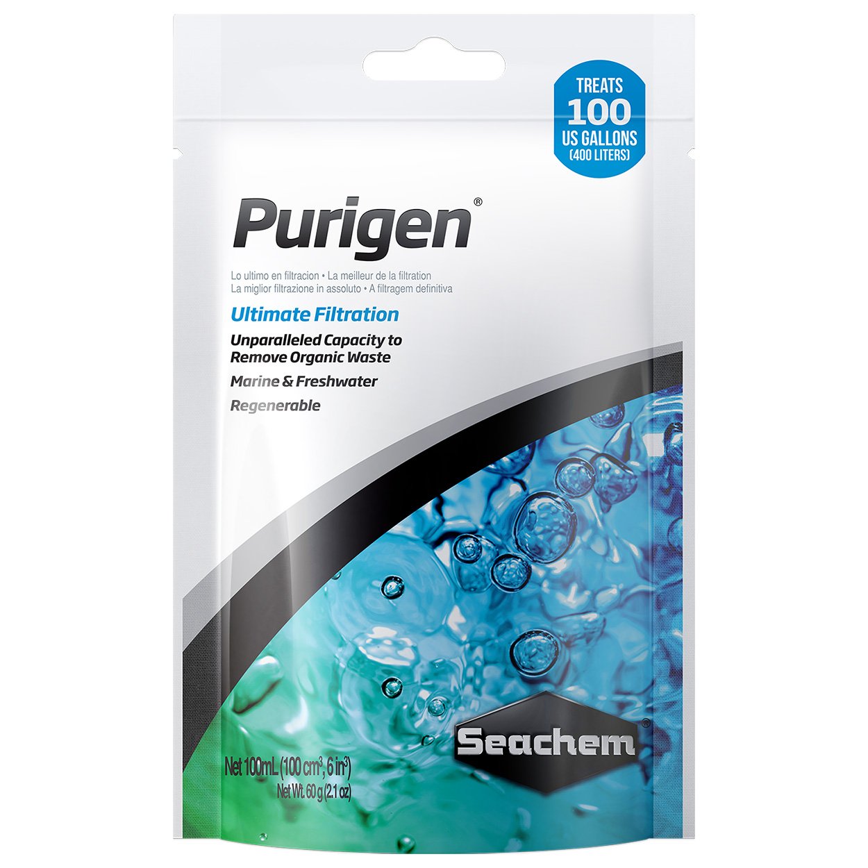 Photo 1 of Seachem Indoor Purigen Organic Filtration Resin - Fresh and Saltwater 100 ml