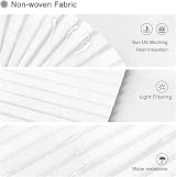 Maritown No Drill Blinds Non-woven Cut to Size Pleated Temporary Shades view 6