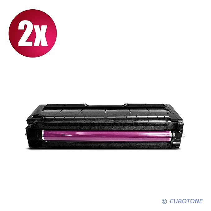 2X Eurotone Print Cartridge für Ricoh Aficio : SP C250SF / SP C250DN ersetzt rote M Patrone - kompatible Premium Alternative 