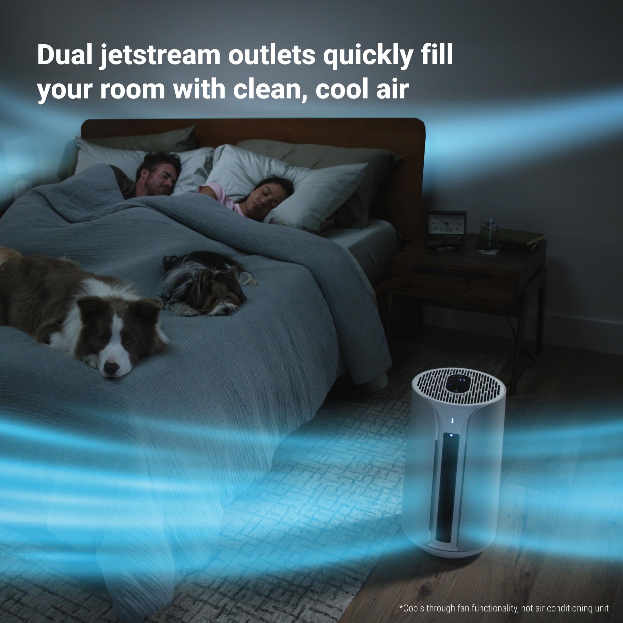 Blueair Heat + Cool Smart Air Purifier – Heats, Cools & Purifies with HEPASilent™” Technology, Air Purifier for Large Room, Covers 840 sqft in 60 Minutes
