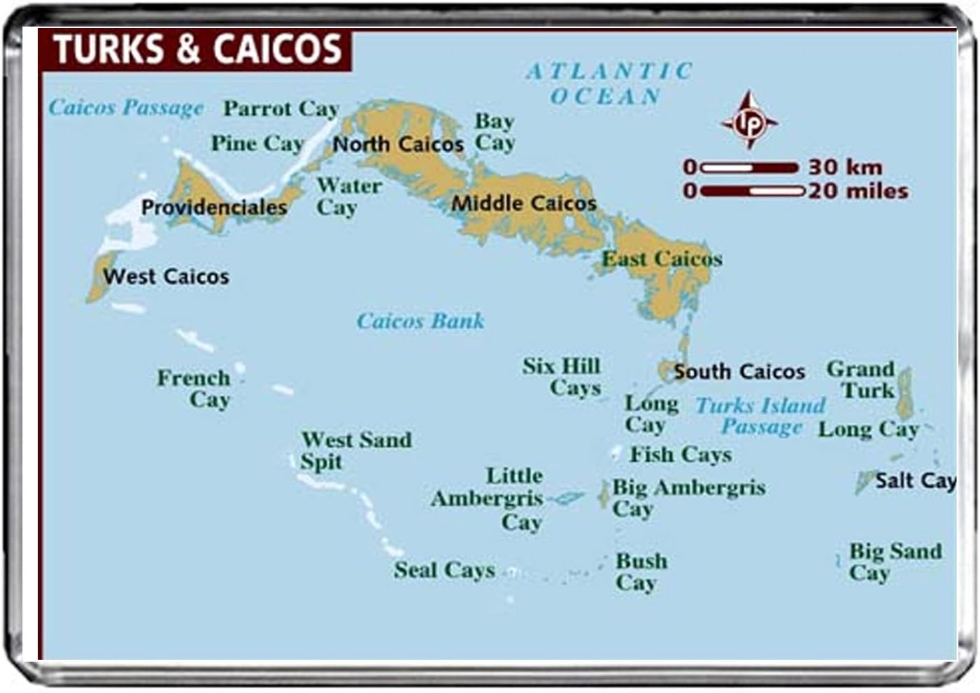Amazon Com M213 Map Of Turks And Caicos Islands Fridge Magnet