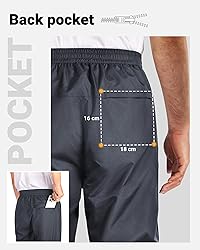 33,000ft Men's Rain Pants Full Zip Waterproof Pants