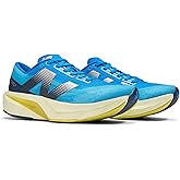 New Balance Women's FuelCell Rebel V4 Running Shoe, Spice Blue/Limelight/Blue Oasis, 12 W