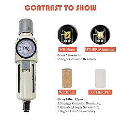 RIH Pneumatics 1/2"NPT Auto Drain Air Filter