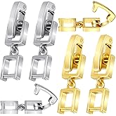 Mxxipp 4pcs Necklace Bracelet Extenders, Foldover Watch Band Extension Clasp, Copper Extension Jewelry Clasps for Jewelry Making- Silver & Gold
