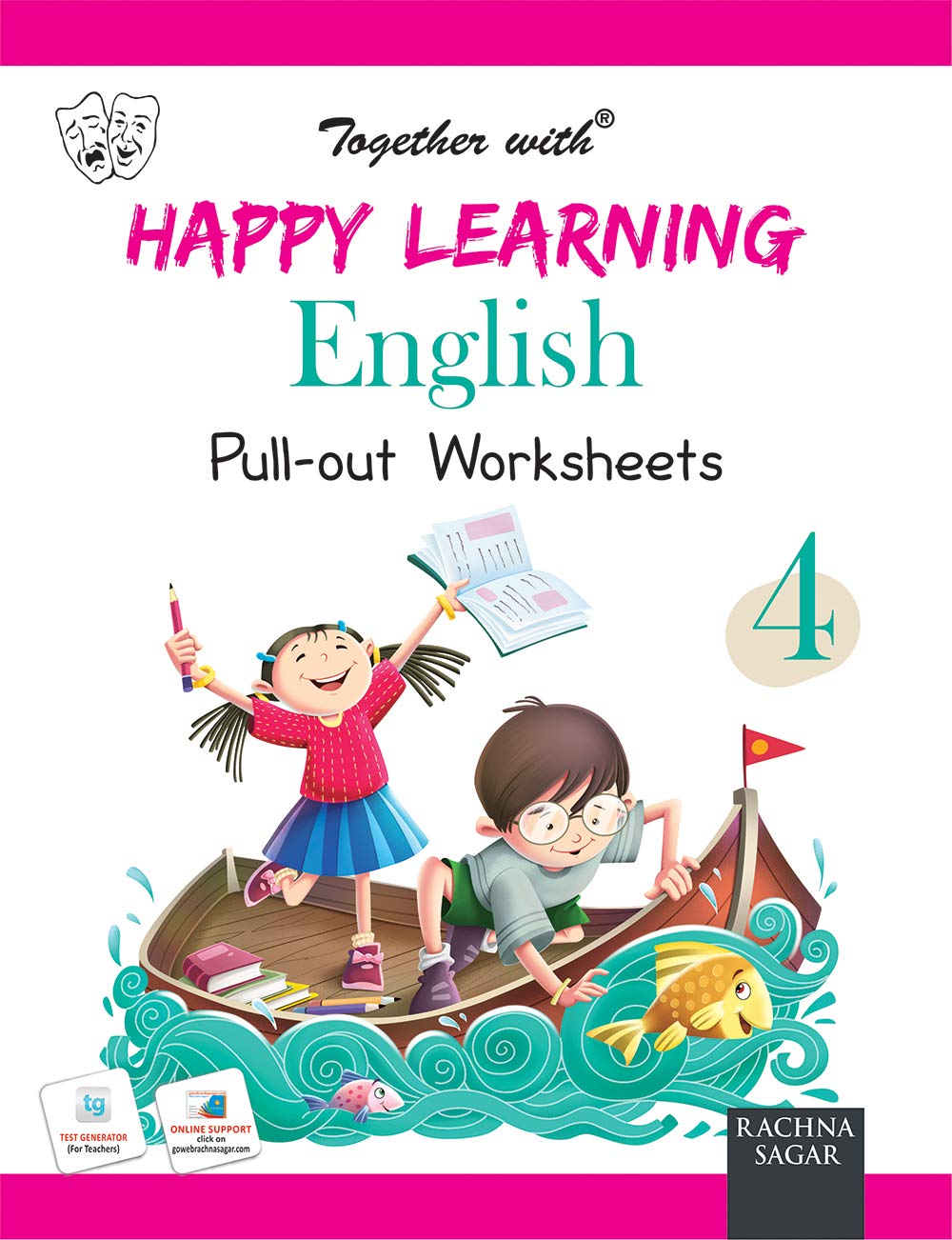 happy learning pullout worksheets english for class 4 rachna sagar 9789388563031 amazon com books