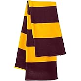 Knit Rugby Striped Team Color Scarf