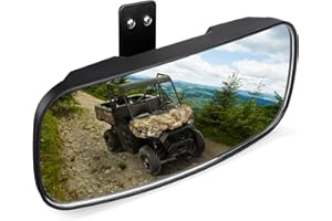 KEMIMOTO UTV Rear View Mirror Compatible with Polaris Ranger 500 570 900 XP 1000 XP/Crew 2017 2018 2019 2020 2021 2022 2023 2