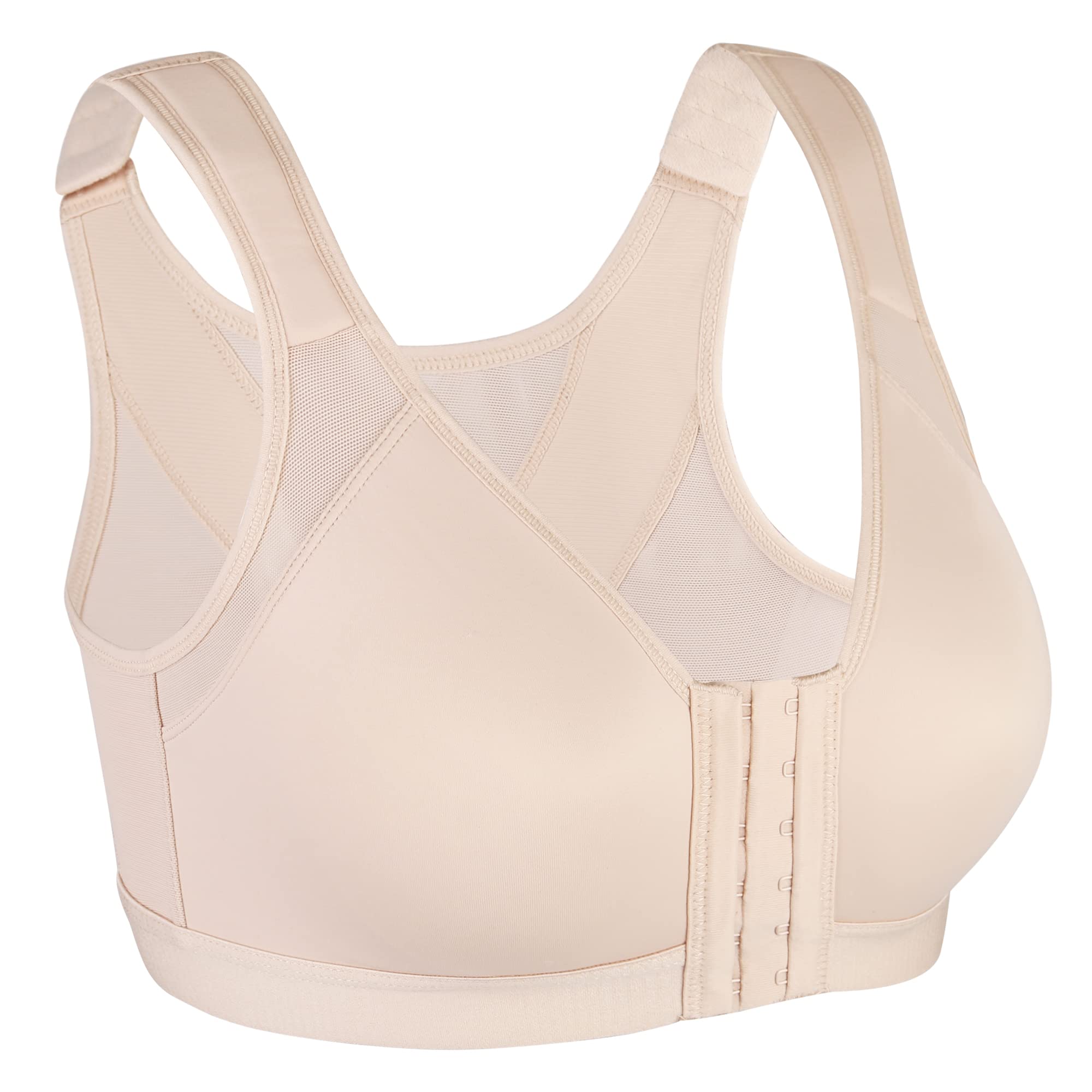 Photo 1 of Comfort Bra Back Support Wireless Comfy Unpadded(Beige,36c