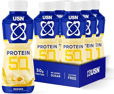 USN Trust 50 Ready to Drink Protein Shake Banana 50g Protein 6x500ml