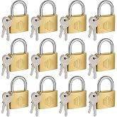 HOX Solid Brass Keyed Different Padlock with 1-9/16-Inch Wide Body | Brass Body &amp; Cylinder with Enhanced Corrosion Resistance, Ideal for Sheds, Fences, Lockers &amp; Hasp Latches