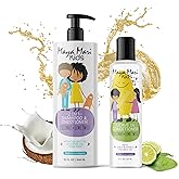 MAYA MARI Curly Hair Kids Ultimate Curls Set includes 2 in 1 Shampoo and Conditioner, and Leave In Conditioner - Coconut Scent