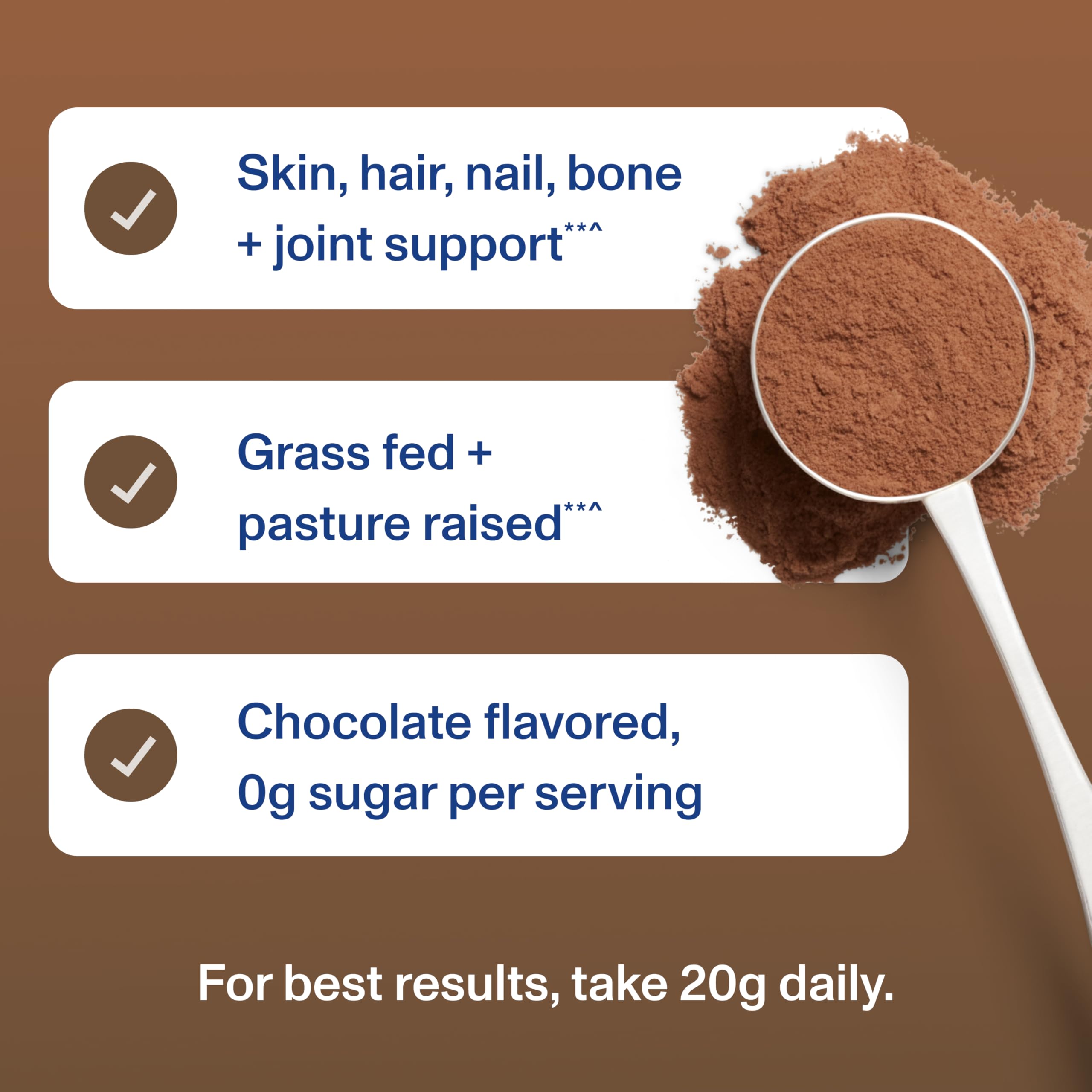 Vital Proteins Collagen Peptides Powder Supplement, Hydrolyzed Collagen for Skin, Hair, Nails & Joints, Chocolate, 28 Servings