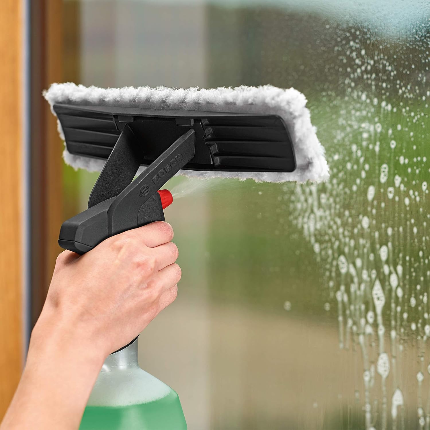 Bosch Large Replacement Microfiber Cloth (Glass-VAC Window Vacuum, for Glass and Smooth Surfaces 2 Pieces) - Image 5