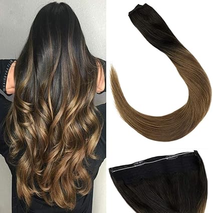 Amazoncom Laavoo Extensiones De Cabello Remy Invisible De