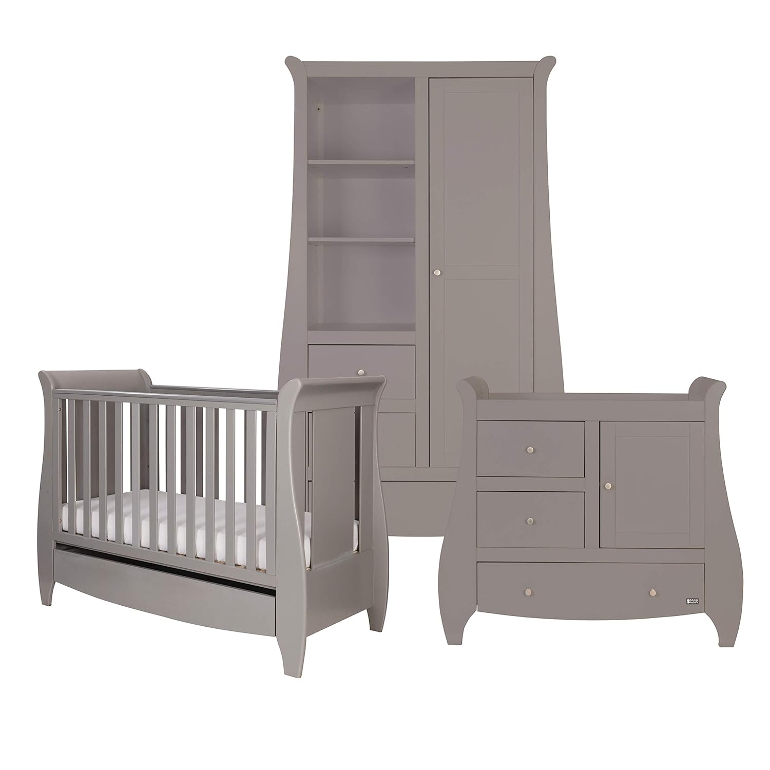 Tutti Bambini Lucas Nursery Furniture Set Baby Cot Bed Sleigh