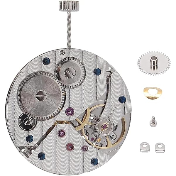 Mouvement De Montre Mécanique 6497 ST36 - Argenté, Manuel, Pour Montage Ou Remplacement De Montre