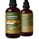 Magnesium Plus Pineapple Flavor - Magnesium Citrate, Glycinate/L-threonate & Vitamin B6, D, C/Liquid Drops Supplement 4 fl oz - Advanced Complex - 60-Day Supply
