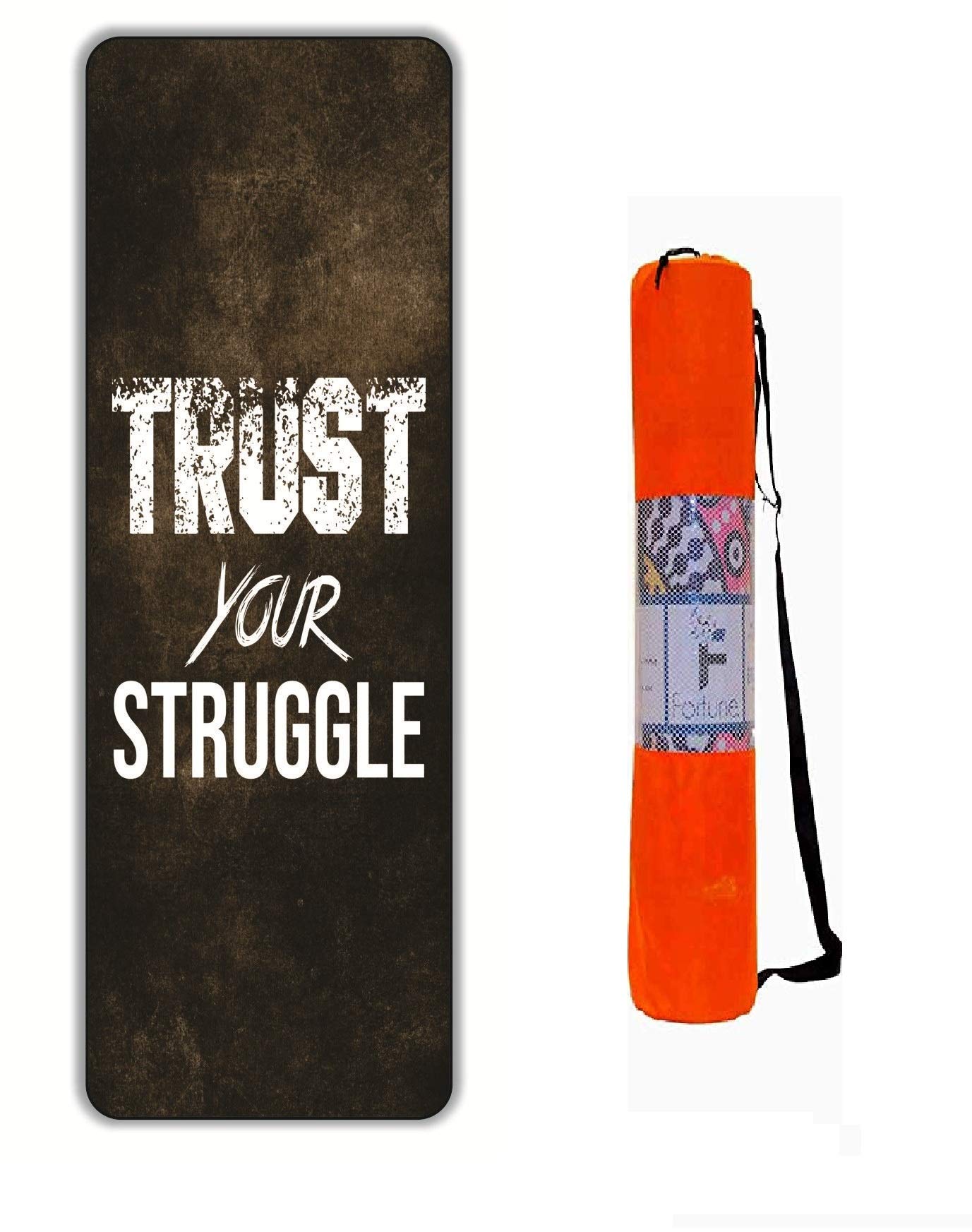 Fortune Thick, Non Slip Pro Yoga Mat, Eco Friendly Exercise & Fitness Mat Exercise Mat with Cover