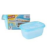 Gladware Freezerware Food Storage Containers, Large