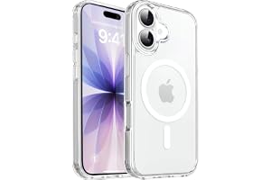 CACOE Magnetic Case for iPhone 17 6.3 inch, Clear | Compatible with MagSafe & Magnetic Car Phone Mount, Not Yellowing, Anti-Scratch