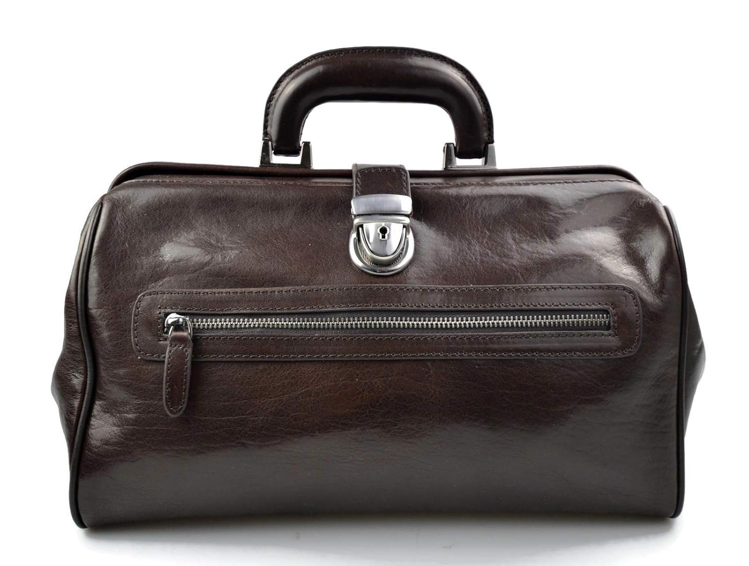 Leather doctor bag medical bag handbag ladies men