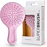 Janeke Mini Superbrush &ndash; Kids Hair Brush &amp; Small Hair Brush for Detangling &ndash; Gentle Anti-Static Bristles &ndash; Vented Brush for Wet or Dry Hair &ndash; Great for Curly, Thick, Fine, and Wavy Hair (Light Pink)
