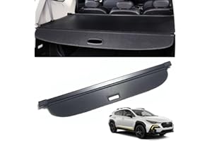 SNOWAMORE - Retractable Cargo Cover for Subaru Crosstrek/Impreza Hatchback 2024-2026, OEM Fit Carbon Fiber Cloth Rear Trunk P