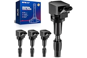 KAX Ignition Coil Packs,4 Pcs UF764 Compatible with Hyundai Kia 2015-2020 Sonata, Sportage, SantaFe,Sorento,Santa Fe Sport,Optima,Tucson,G70,Stinger,G90,Veloster