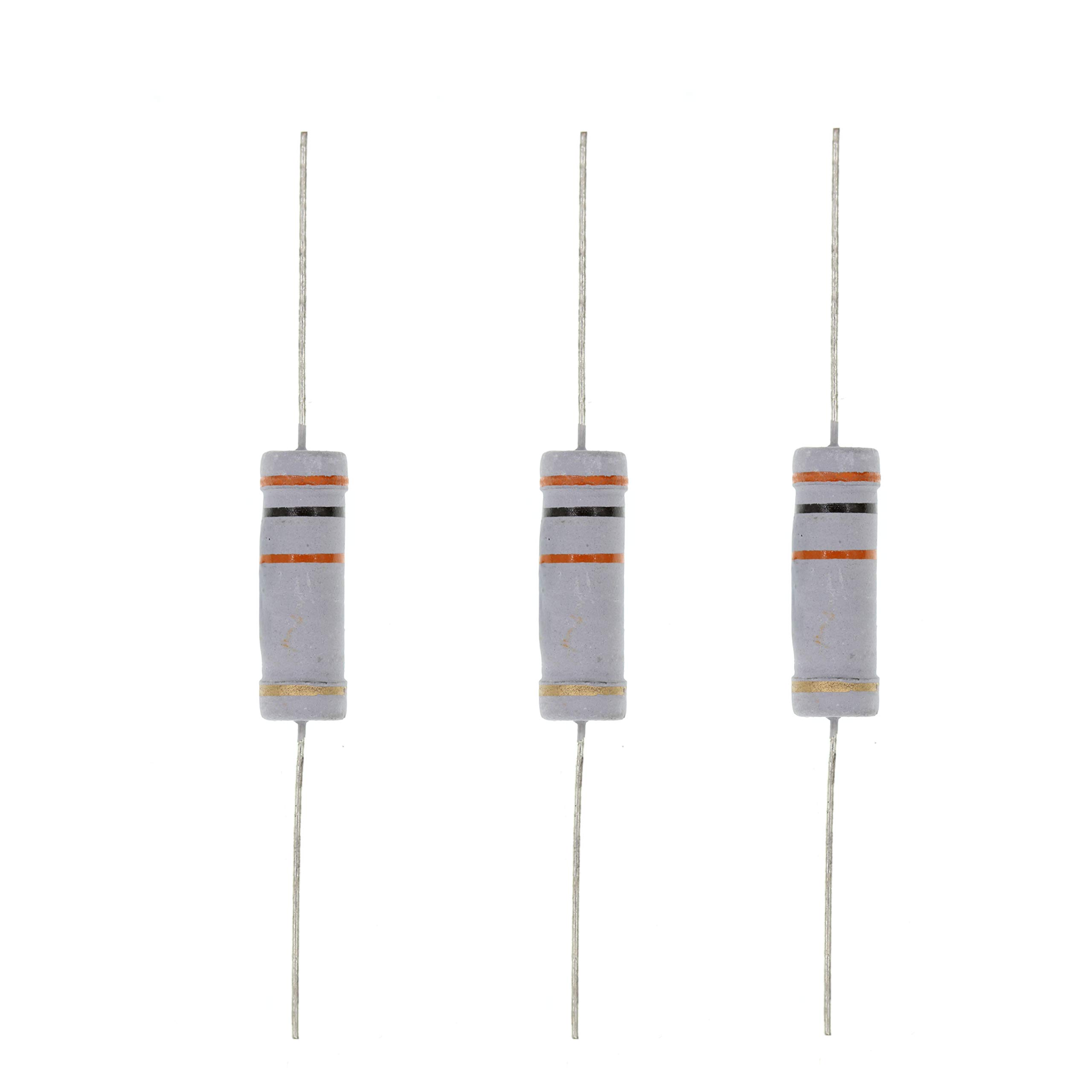 HUABAN 10PCS 5W 5 Watts 30K 30K Ohm 5% Metal Oxide Film Resistor