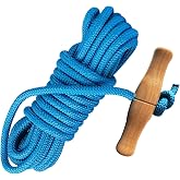 PR-20 Tree Pruner Rope Replacement Kit (20ft) Compatible with Jameson Fiscar Big Mouth Manual Pole Saw &amp; Tree Pruner - Wooden Handle, Diameter Rope - Tree Trimmers Long Handle Pruner