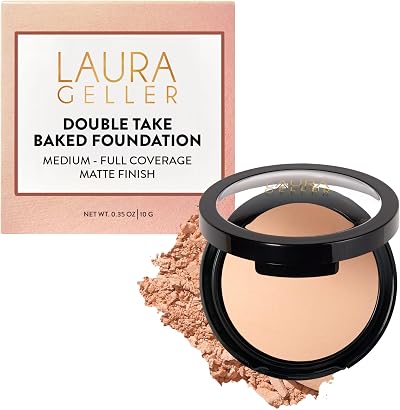 Laura Geller New York Baked Double Take Powder Foundation Porcelain 0.32 oz