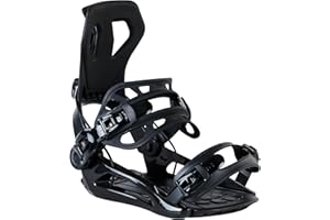 XCMAN Rear Step in Style Snowboard Bindings Lightweight Rear Entry All-Mountain Bindings for Men Women Easy in and Out