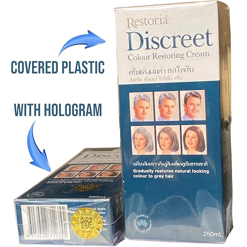 Pack of 1 Restoria Discreet Colour Restoring Cream 250 ml Black in