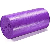 Yes4All Medium Firm Round PE Foam Roller 12, 18, 24, 36 Inches for Pilates, Yoga, Stretching, Balance & Core Exercises