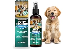 CAYENNE Dog Potty Training Spray, Indoor and Outdoor Pet Toilet Positioning Guide, Natural Go Here Dog Potty Training Spray for Quickly Developing Toilet Habits