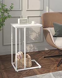 Innerjoin C Shaped End Table, C Side Table for