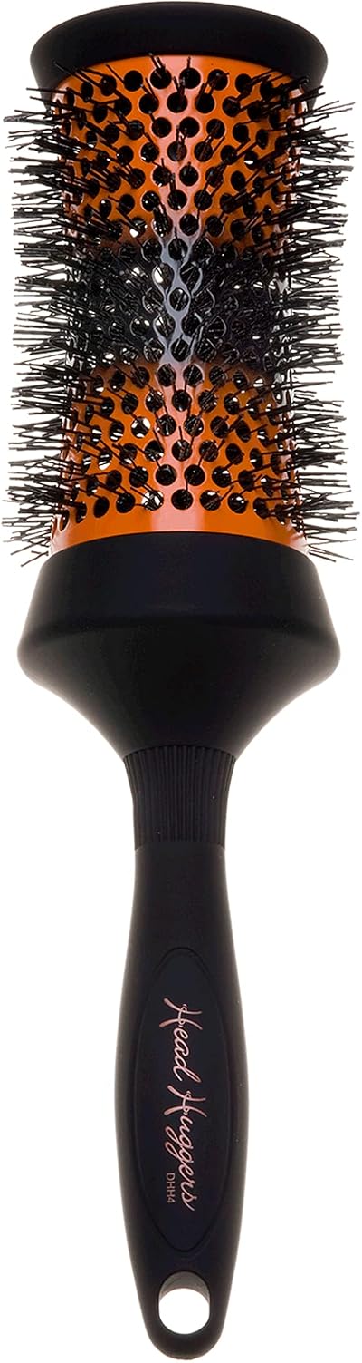 Denman DHH4 Large Thermo Ceramic Hourglass Hot Curl Brush Orange Black